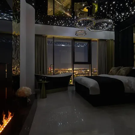 Goldstar Apartament- Wanna Z Widokiem, 19 Pietro, Hanza Tower 아파트 *