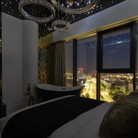 Goldstar Apartament- Wanna Z Widokiem, 19 Pietro, Hanza Tower Appartement Szczecin