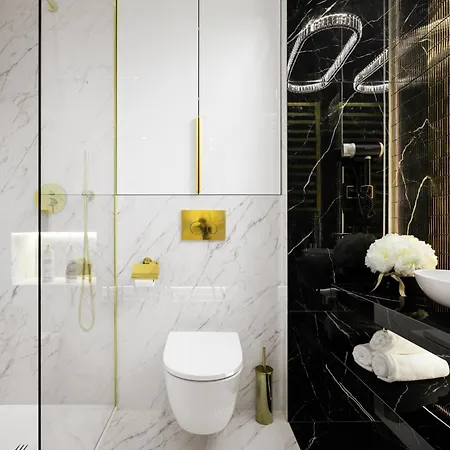 Goldstar Apartament- Wanna Z Widokiem, 19 Pietro, Hanza Tower 아파트 슈체친