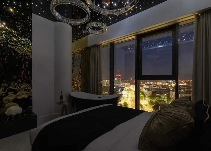 Goldstar Apartament- Wanna Z Widokiem, 19 Pietro, Hanza Tower Appartement Szczecin