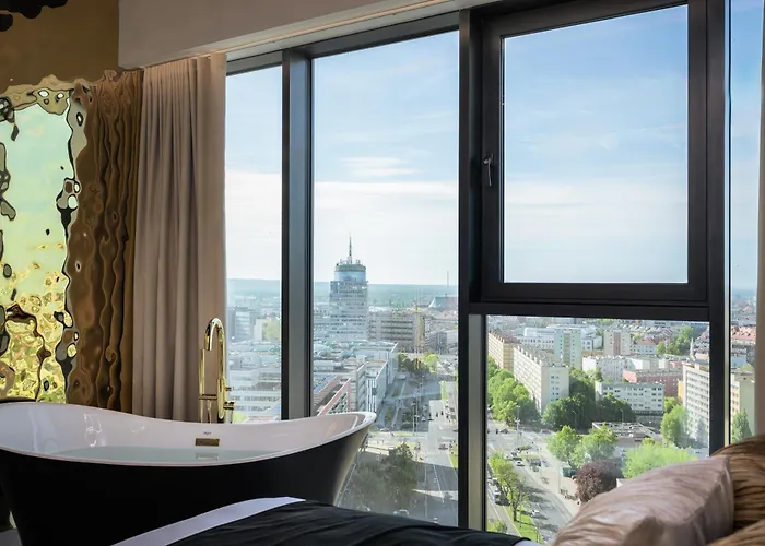 Goldstar Apartament- Wanna Z Widokiem, 19 Pietro, Hanza Tower Appartement