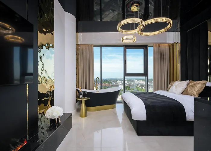 Goldstar Apartament- Wanna Z Widokiem, 19 Pietro, Hanza Tower Appartement